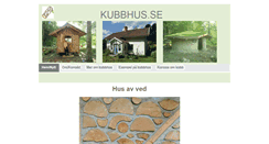 Desktop Screenshot of kubbhus.se
