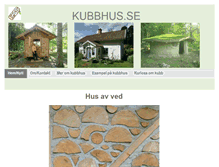 Tablet Screenshot of kubbhus.se